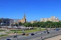 Moscow, Russia Ã¢â¬â May 25, 2018: Berezhkovskaya Embankment of the Moscow River and Europe Square